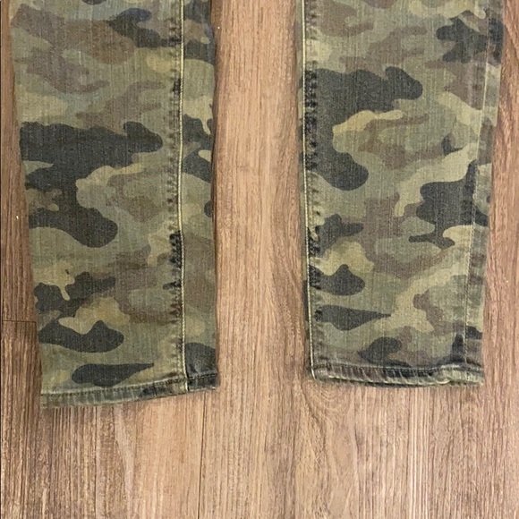 Hudson Nico Green Camo Ankle Skinny Jeans - Picture 3 of 6